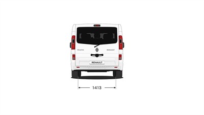 Renault Trafic Combi – hátulsó méretek