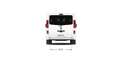 Új Renault Trafic SpaceClass – hátsó méretek
